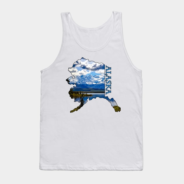 State of Alaska Outline Tank Top by gorff